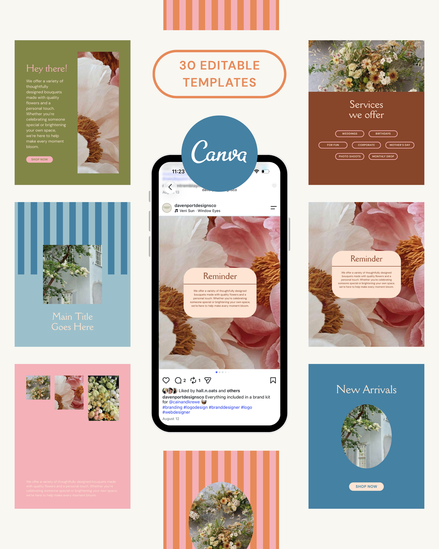 Bright & Bold Canva Social Media Templates