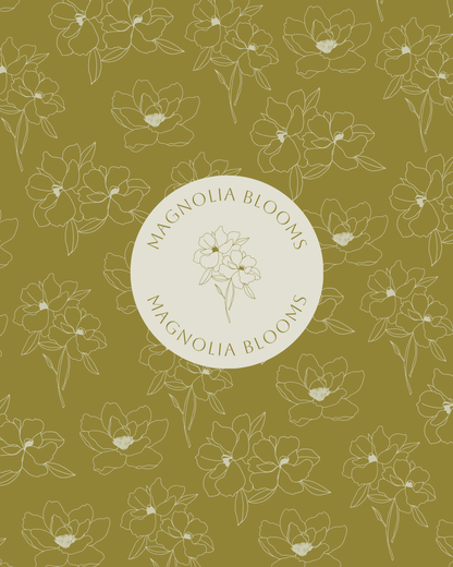 Magnolia Blooms - Semi Custom Brand Kit